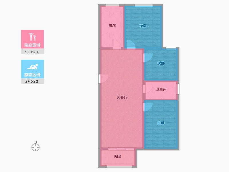 河北省-廊坊市-富丽雅园-79.16-户型库-动静分区