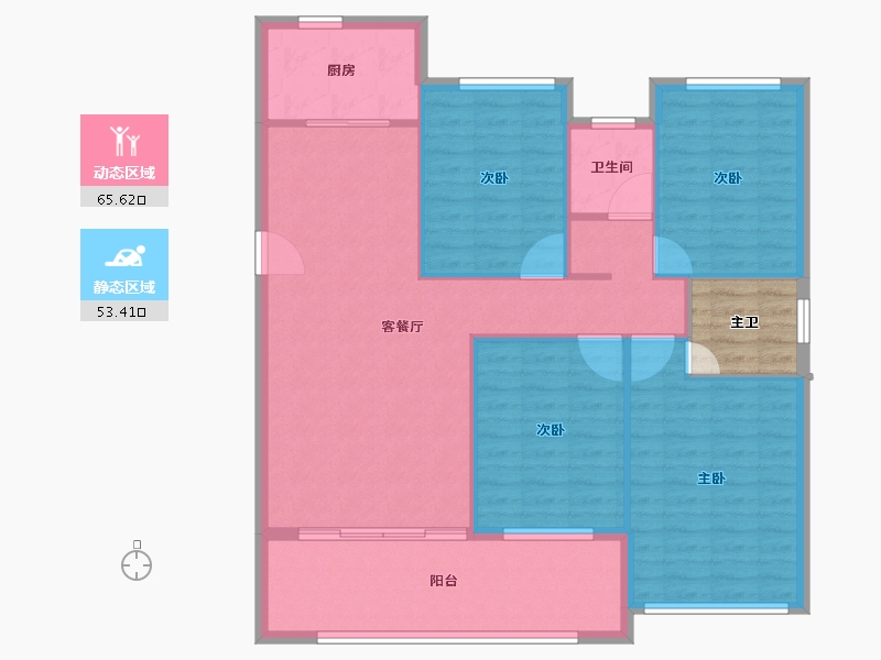 江西省-景德镇市-嘉和迎宾城-113.33-户型库-动静分区