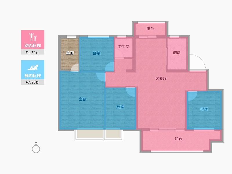 江西省-景德镇市-中奥奥城国际-102.42-户型库-动静分区