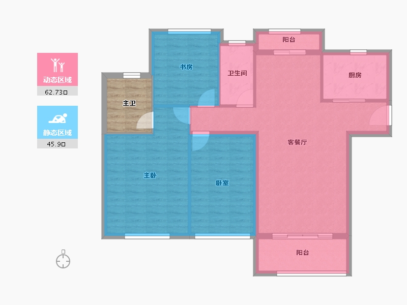 江西省-景德镇市-嘉和迎宾城-104.18-户型库-动静分区