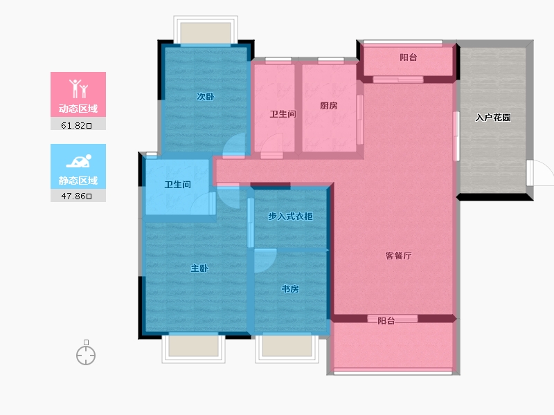 广东省-江门市-国扬山语雅景-108.86-户型库-动静分区