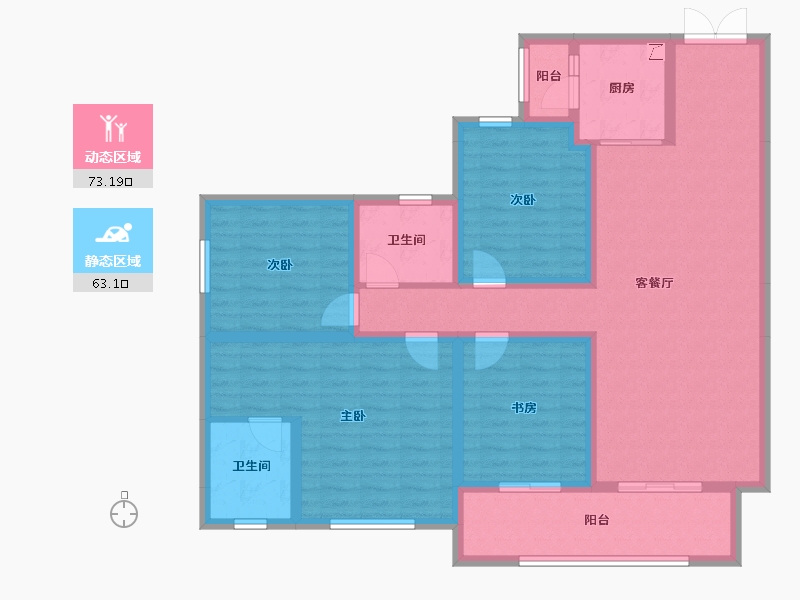 云南省-昆明市-乡鸭湖-121.34-户型库-动静分区