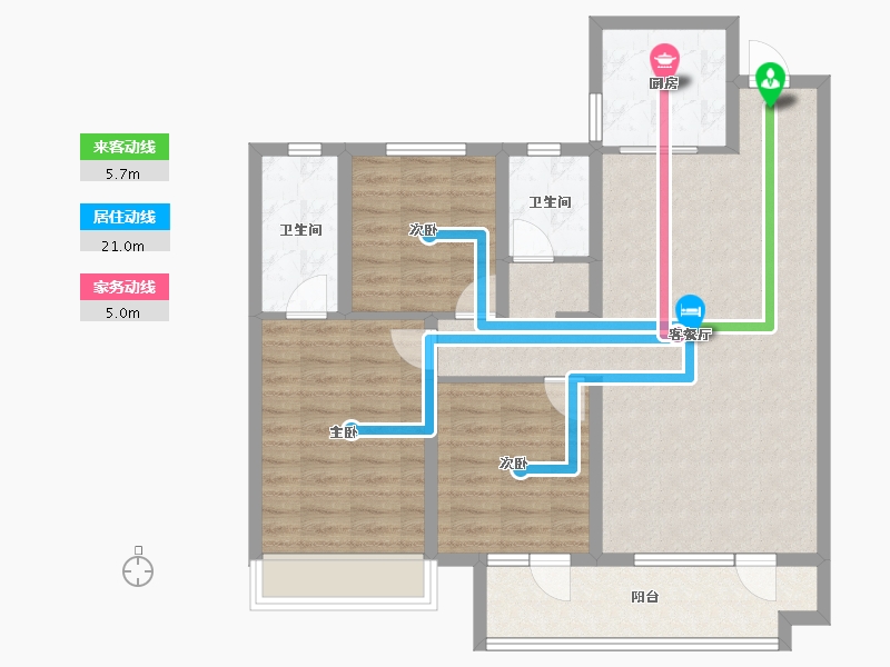 山东省-德州市-天泰中梁九衢世家-94.15-户型库-动静线