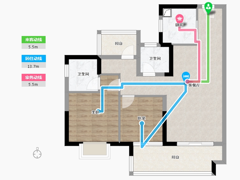 广东省-江门市-东原印江山-73.01-户型库-动静线