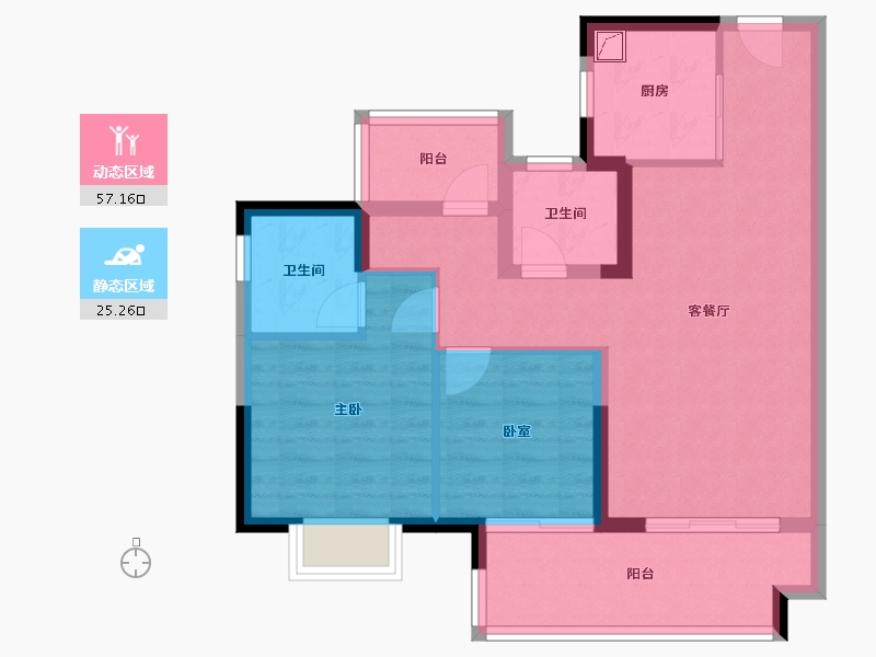 广东省-江门市-东原印江山-73.01-户型库-动静分区