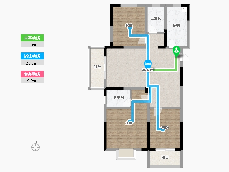 江苏省-连云港市-光伸·绿洲学府-106.01-户型库-动静线