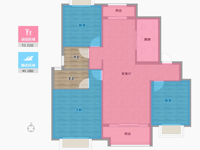 江西省-景德镇市-阳光城文澜云邸-92.00-户型库-动静分区