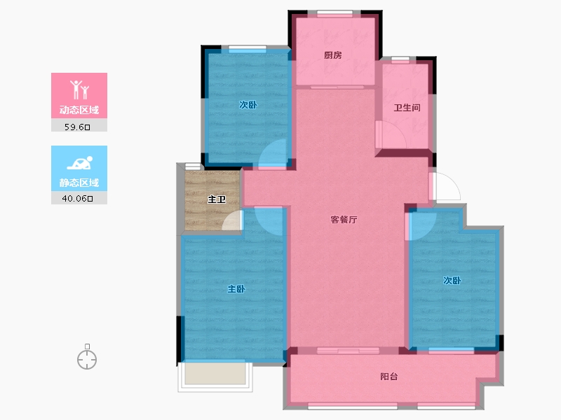 安徽省-池州市-天逸华府南苑-92.52-户型库-动静分区