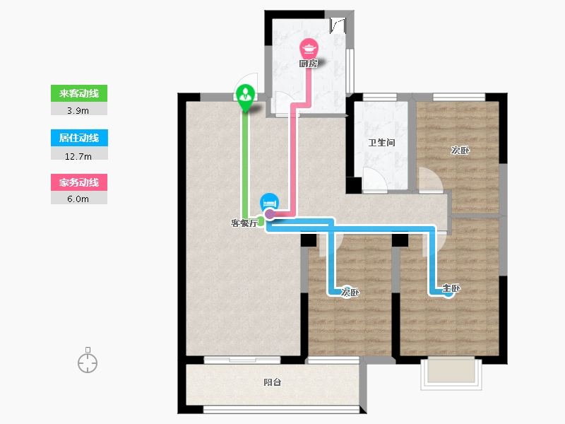 江苏省-连云港市-光伸·绿洲学府-92.00-户型库-动静线