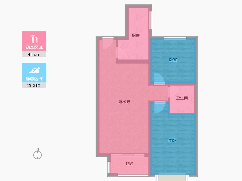 河北省-廊坊市-新城·昕樾-61.13-户型库-动静分区