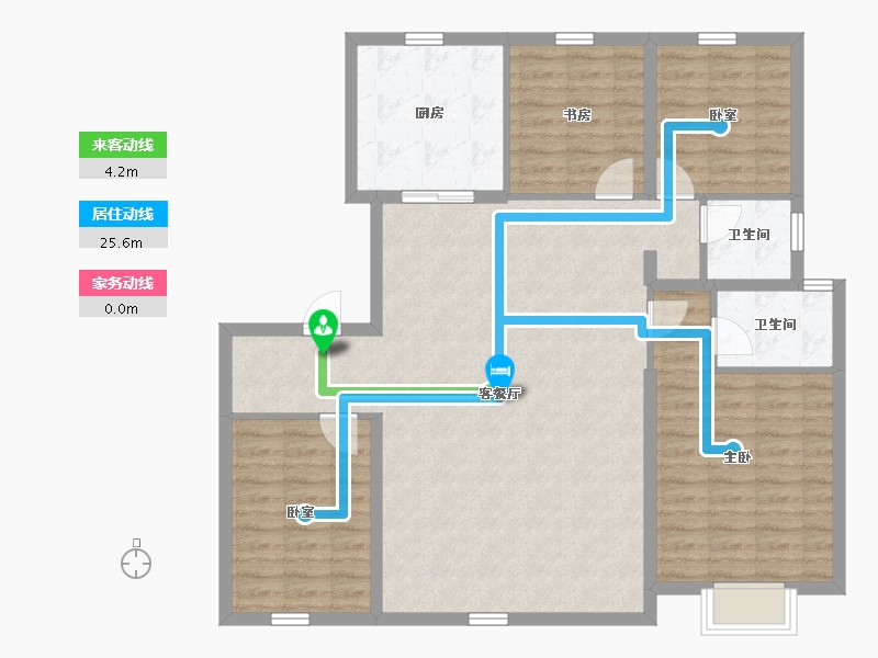 内蒙古自治区-赤峰市-碧桂园珑玥-116.00-户型库-动静线