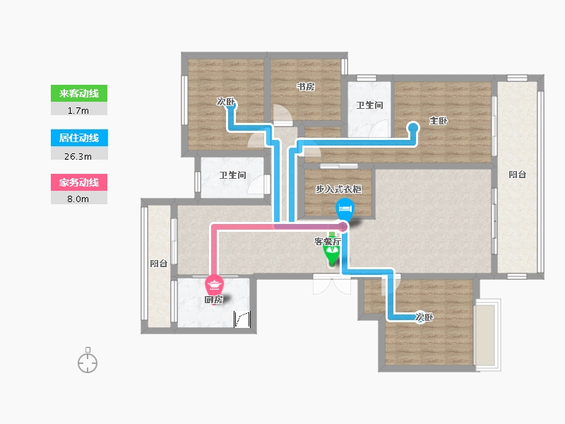 广东省-韶关市-雄州福苑-125.00-户型库-动静线