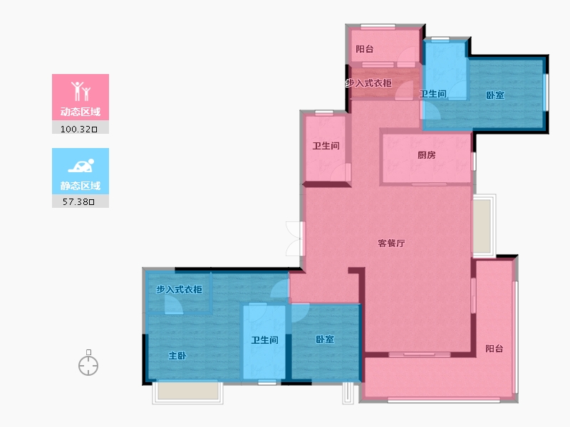 湖南省-长沙市-佳兆业城市广场-141.20-户型库-动静分区