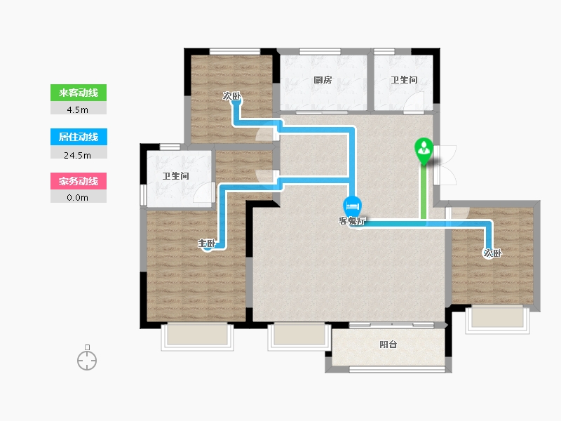 山东省-东营市-众成熙悦华庭-117.13-户型库-动静线