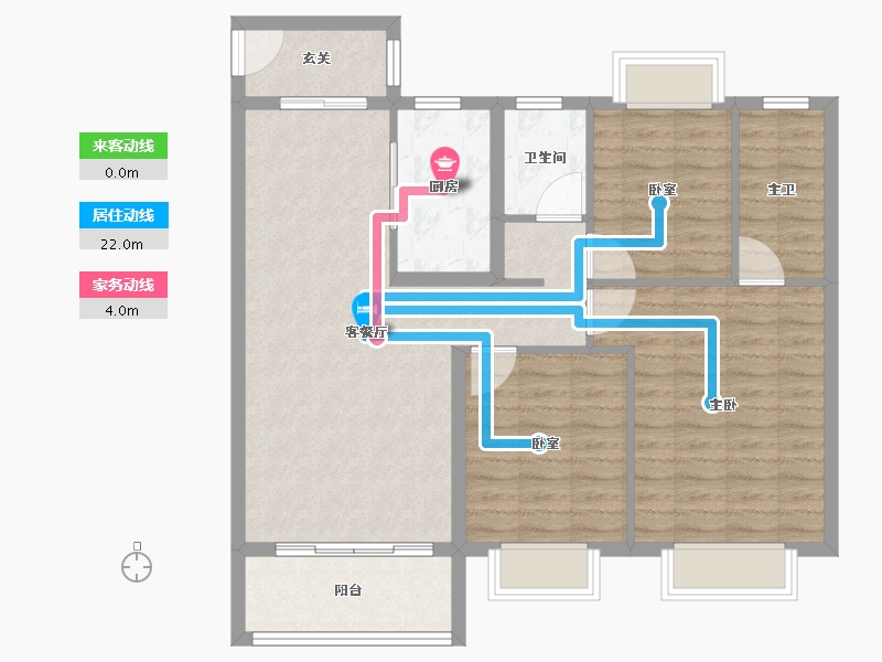 江西省-景德镇市-阳光城文澜云邸-94.40-户型库-动静线