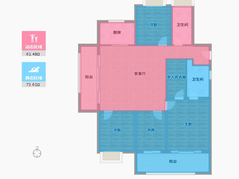 江苏省-苏州市-复游城太仓-122.56-户型库-动静分区