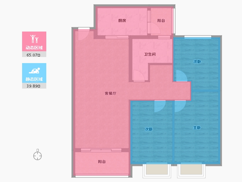 山东省-东营市-东营恒大黄河生态城-94.77-户型库-动静分区