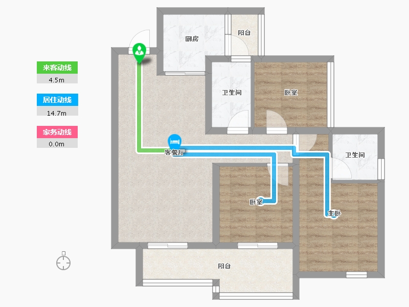 四川省-达州市-绿地上湾-75.34-户型库-动静线