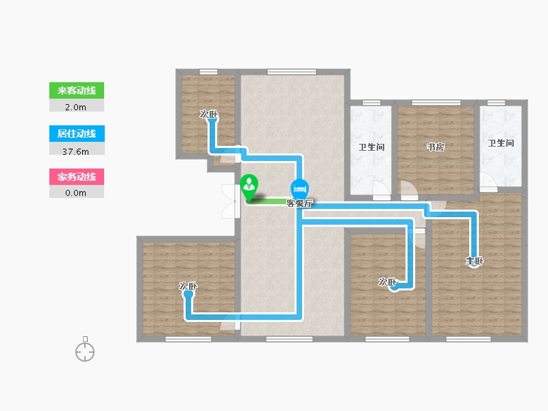 新疆维吾尔自治区-乌鲁木齐市-交建翰博苑-150.97-户型库-动静线