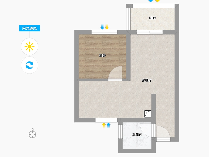 福建省-福州市-中建·岳前雅居-48.00-户型库-采光通风