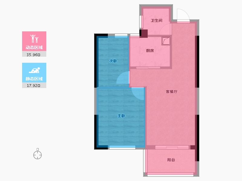 福建省-福州市-中建·岳前雅居-48.00-户型库-动静分区