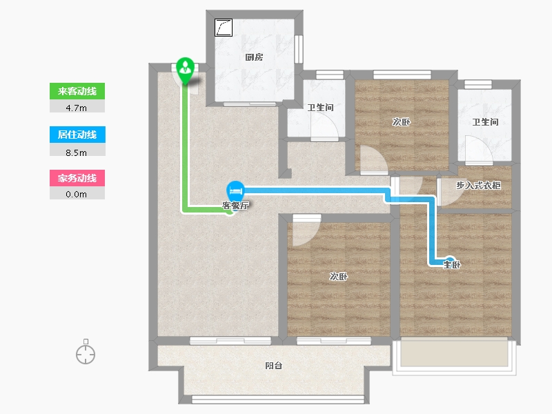 江苏省-苏州市-棠悦名筑-78.77-户型库-动静线