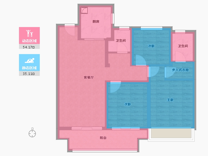 江苏省-苏州市-棠悦名筑-78.77-户型库-动静分区