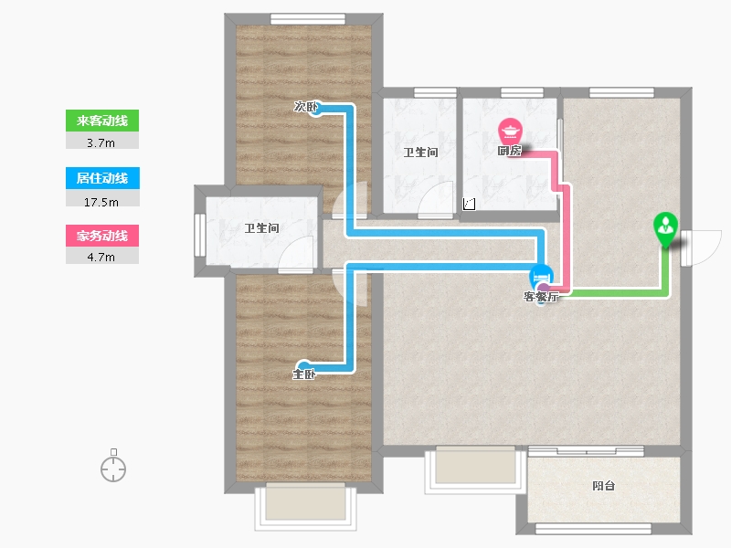 福建省-福州市-平潭岚湾正荣府-87.00-户型库-动静线