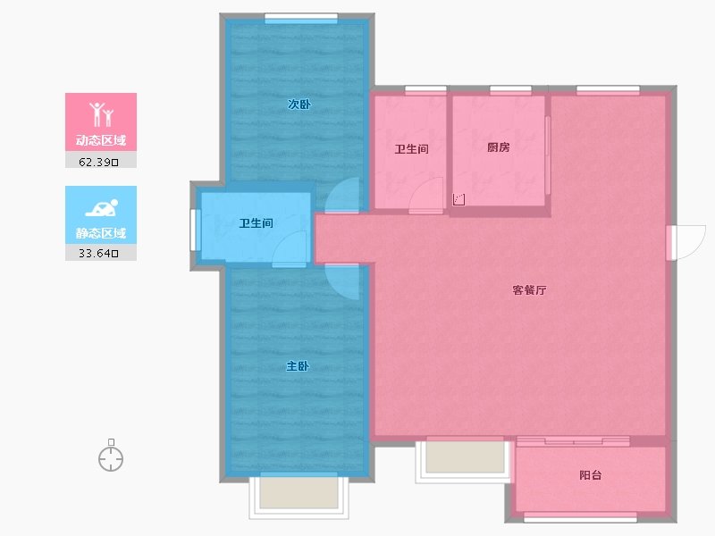 福建省-福州市-平潭岚湾正荣府-87.00-户型库-动静分区