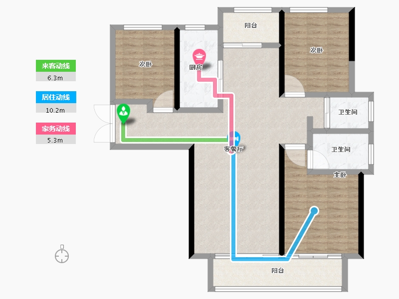 河南省-郑州市-永威城玖著-108.01-户型库-动静线