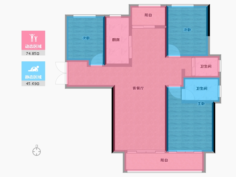 河南省-郑州市-永威城玖著-108.01-户型库-动静分区