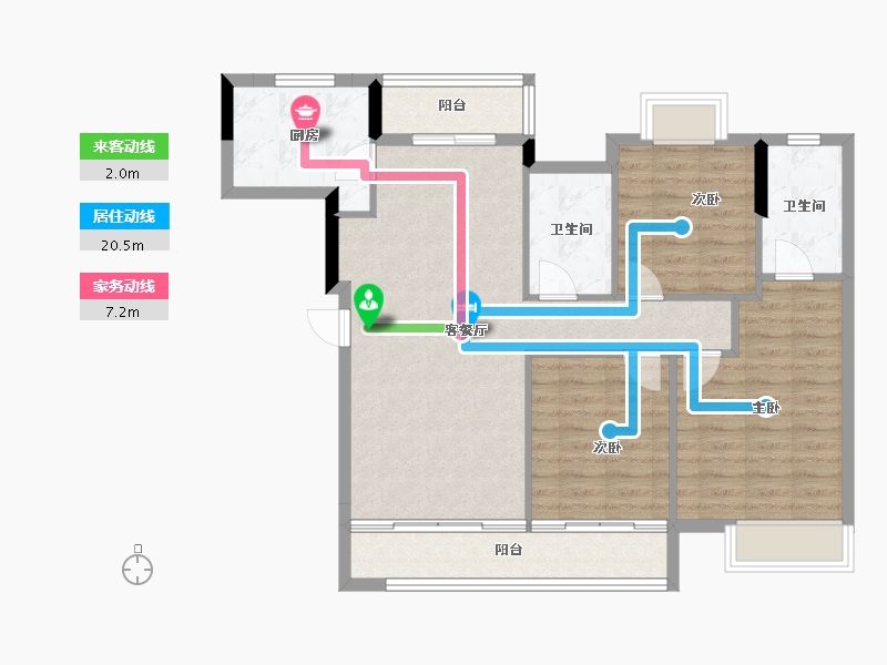 江西省-九江市-通源·天赐人家-92.89-户型库-动静线