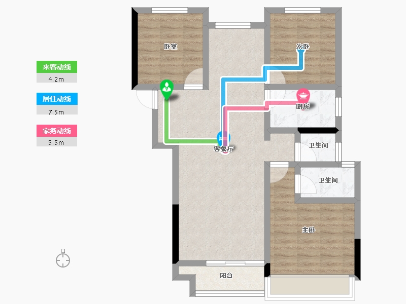 河南省-郑州市-中建·林溪上郡-78.15-户型库-动静线