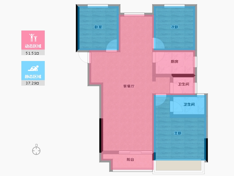 河南省-郑州市-中建·林溪上郡-78.15-户型库-动静分区