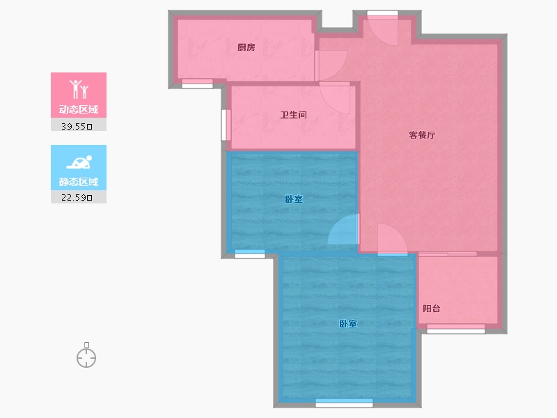 上海-上海市-新凯家园兰馨苑-59.00-户型库-动静分区