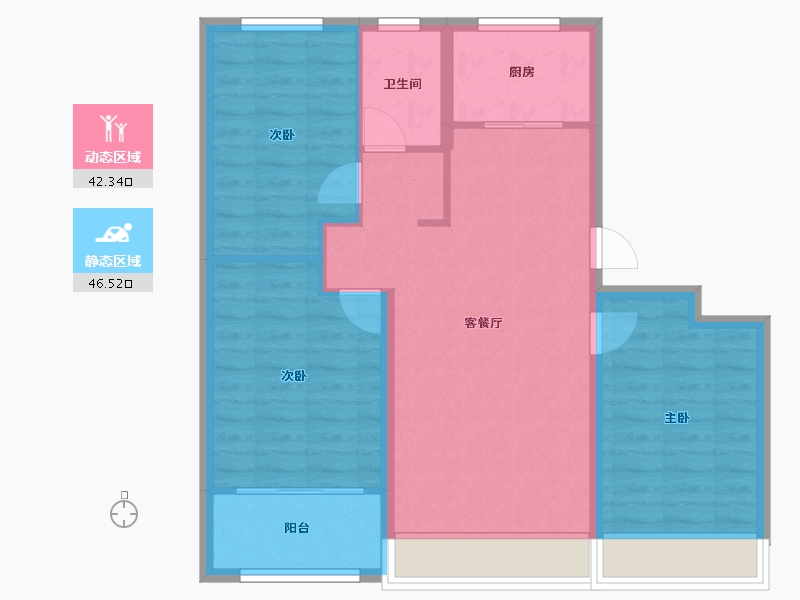 山东省-东营市-众凯学府-80.14-户型库-动静分区