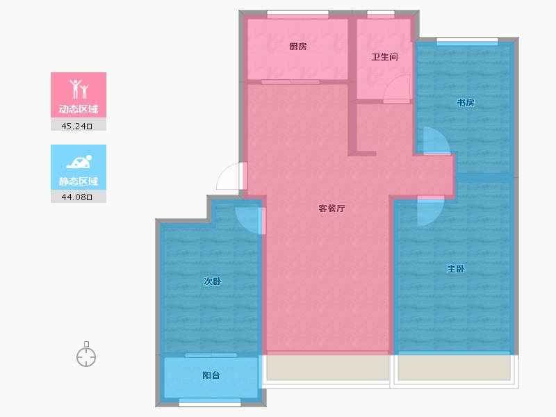 山东省-东营市-众凯学府-79.80-户型库-动静分区