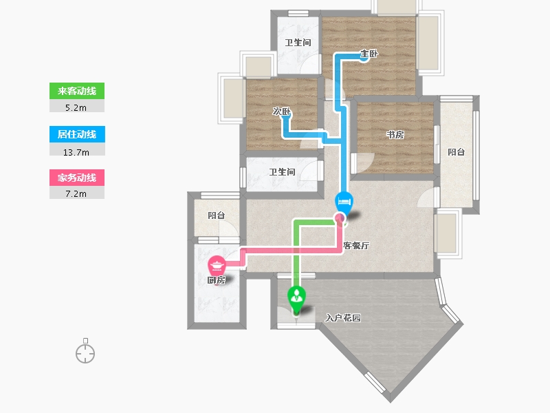 重庆-重庆市-南城国际-116.00-户型库-动静线