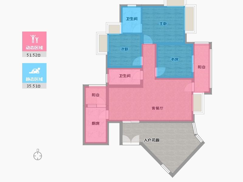 重庆-重庆市-南城国际-116.00-户型库-动静分区