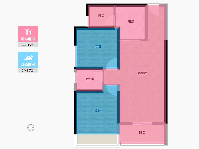 云南省-保山市-青阳郡-57.03-户型库-动静分区