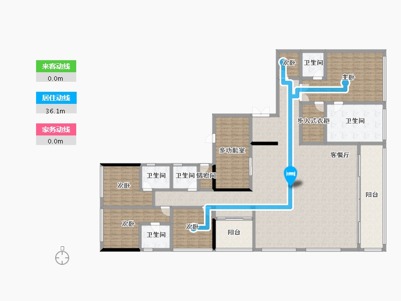 重庆-重庆市-公园大道-255.51-户型库-动静线