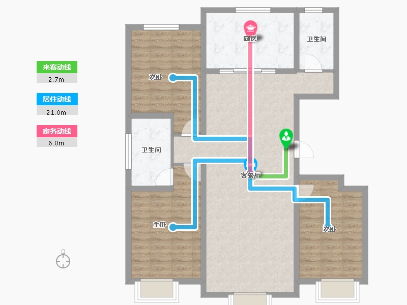 河北省-保定市-中建玖居匠心阁-102.71-户型库-动静线