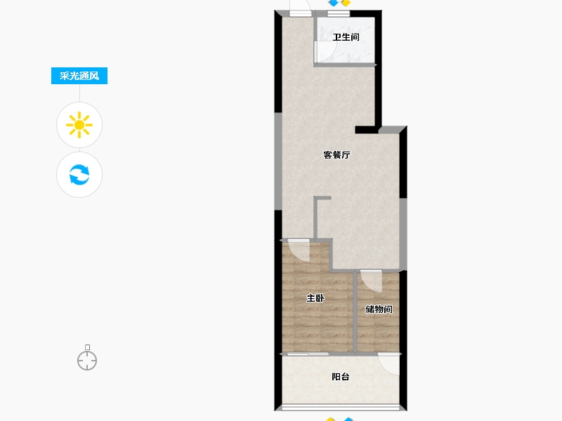 广西壮族自治区-北海市-龍胤银滩天际-54.08-户型库-采光通风