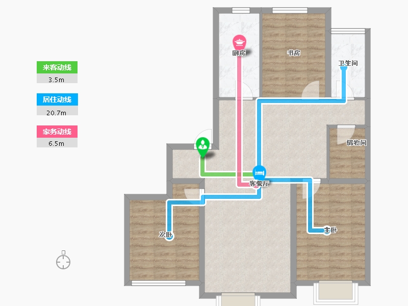 河北省-保定市-中建玖居匠心阁-91.80-户型库-动静线