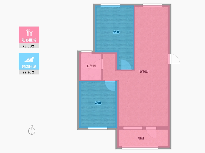 广西壮族自治区-桂林市-桂林观云小镇-59.26-户型库-动静分区