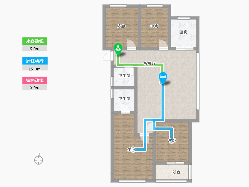 浙江省-杭州市-荣安春月杭宁府-104.10-户型库-动静线