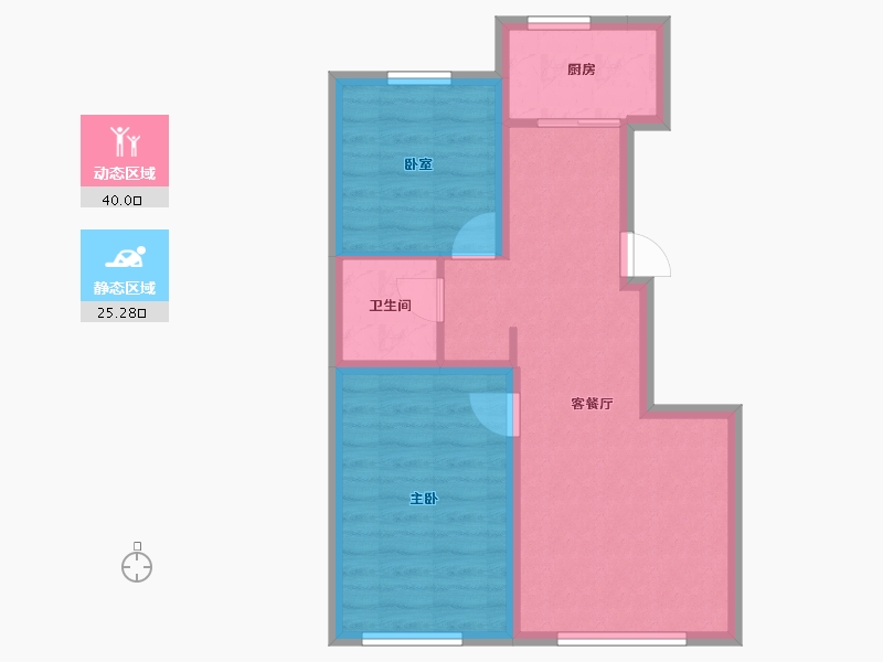 吉林省-长春市-新星宇和润揽悦-58.06-户型库-动静分区