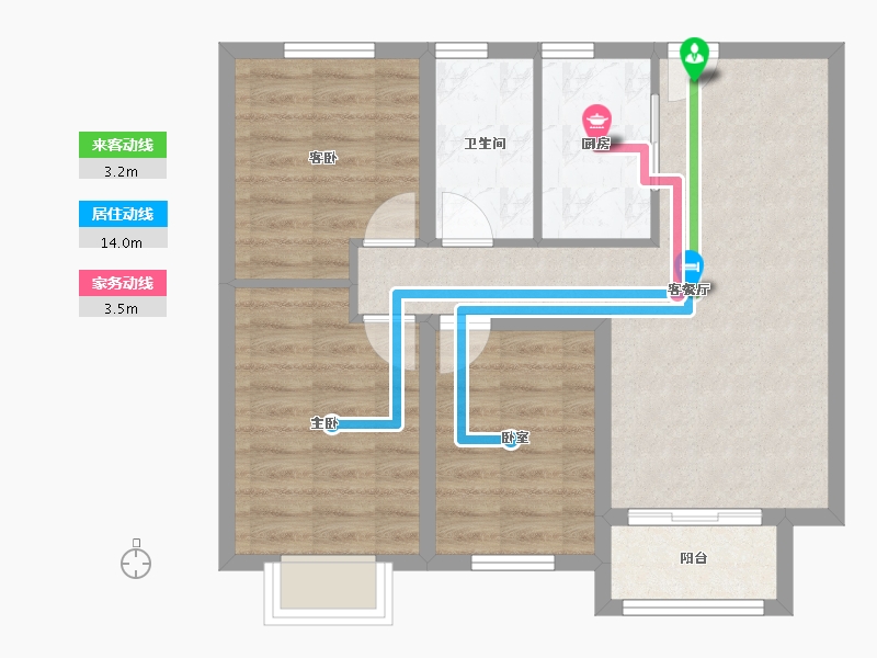 河北省-廊坊市-新城·昕樾-67.38-户型库-动静线