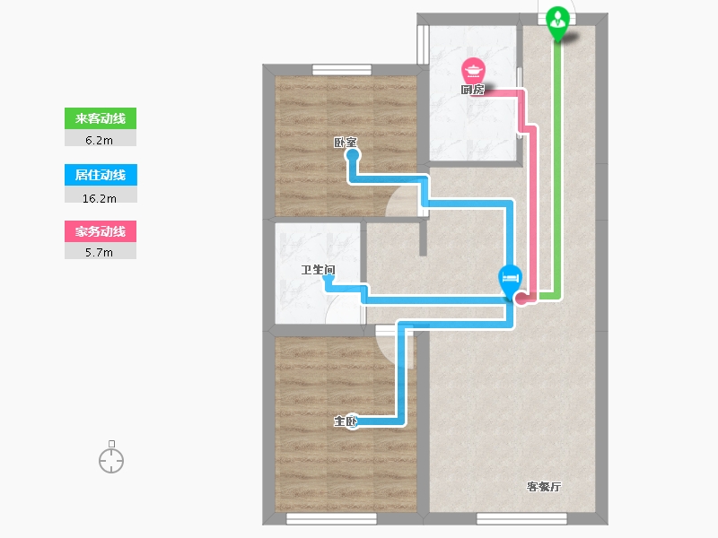 吉林省-长春市-新星宇和润揽悦-61.19-户型库-动静线