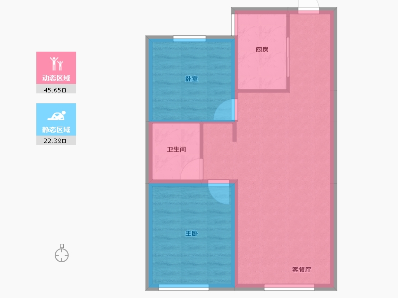 吉林省-长春市-新星宇和润揽悦-61.19-户型库-动静分区